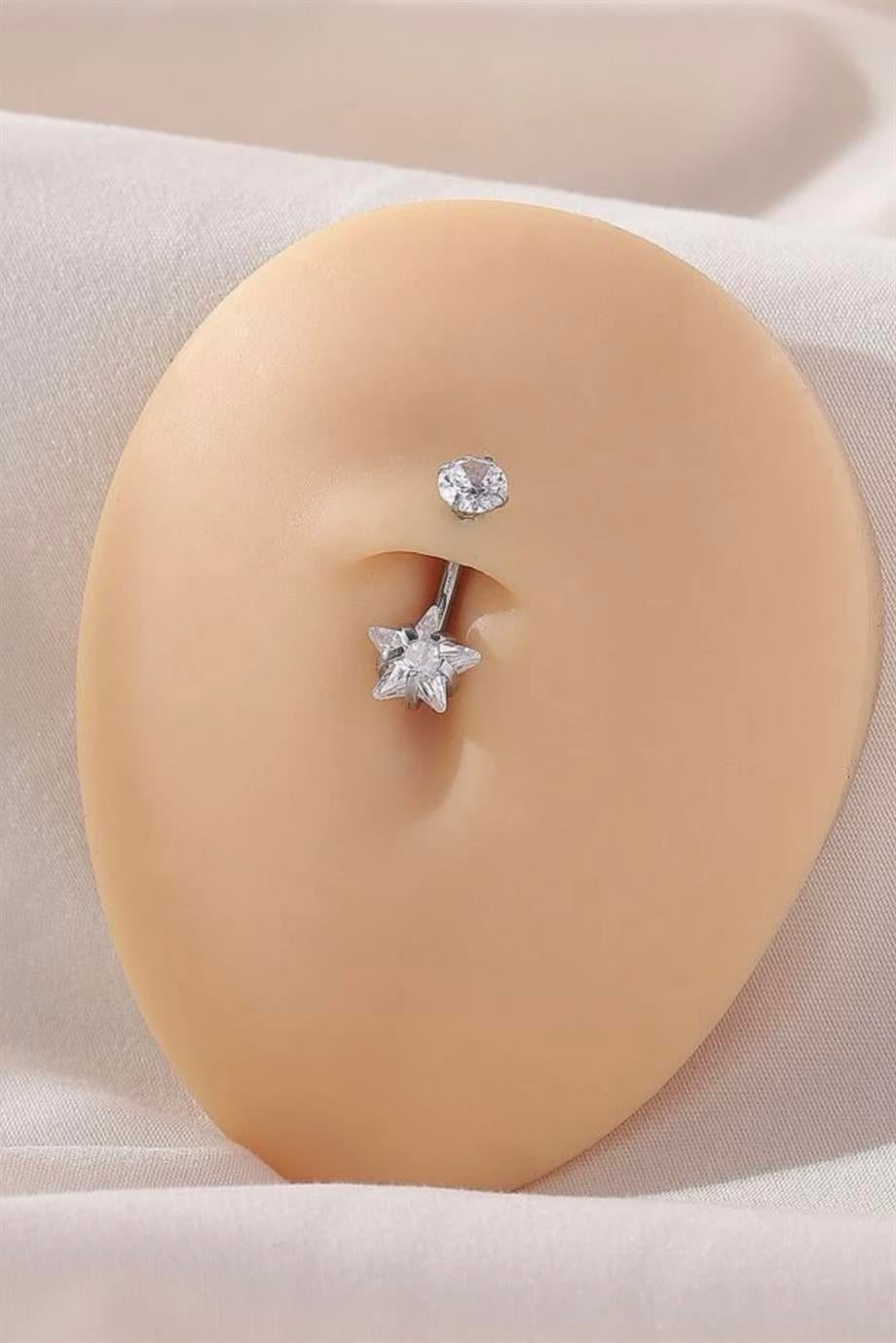 Yıldızlı Göbek Piercing | Cerrahi Çelik