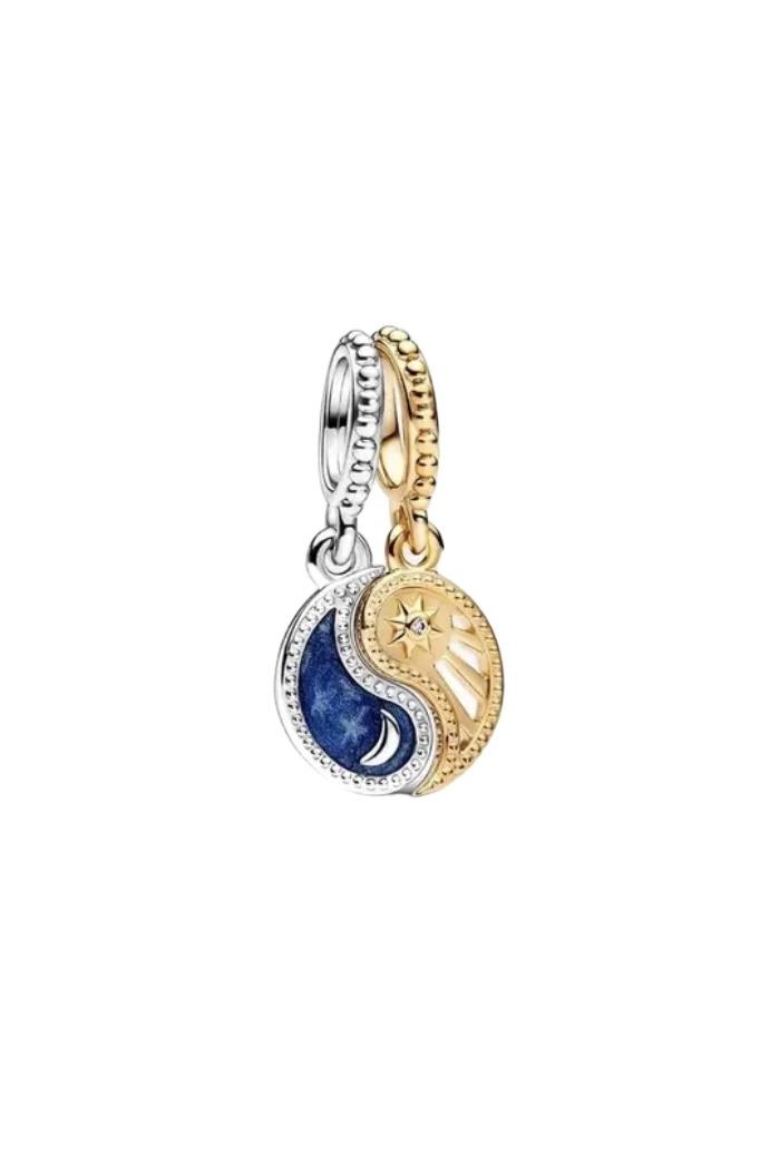 Yin Yang 2'li Charm 925 Ayar Gümüş