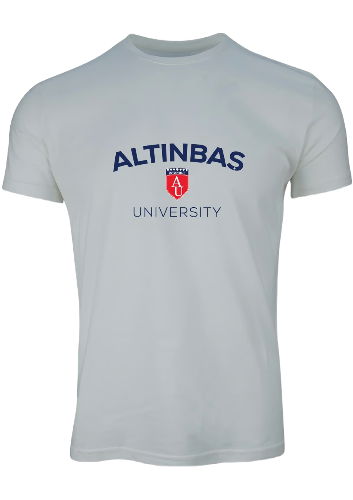 Altınbaş Logo Bisiklet Yaka T-Shirt Beyaz / Altınbaş Logo Crew Neck T-Shirt White