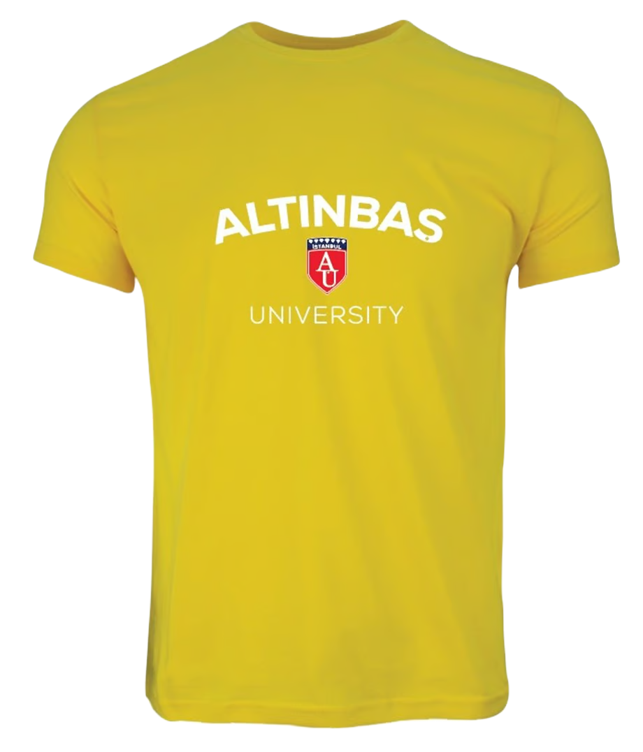 Altınbaş Logo Bisiklet Yaka T-Shirt Hardal / Altınbaş Logo Crew Neck T-Shirt Yellow