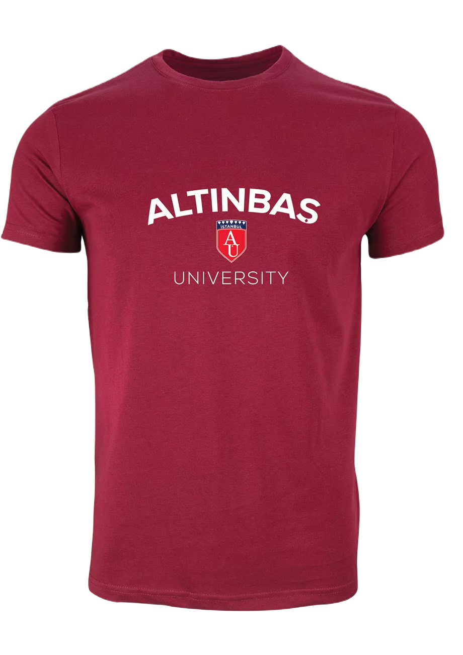 Altınbaş Logo Bisiklet Yaka T-Shirt Kırmızı / Altınbaş Logo Crew Neck T-Shirt Red