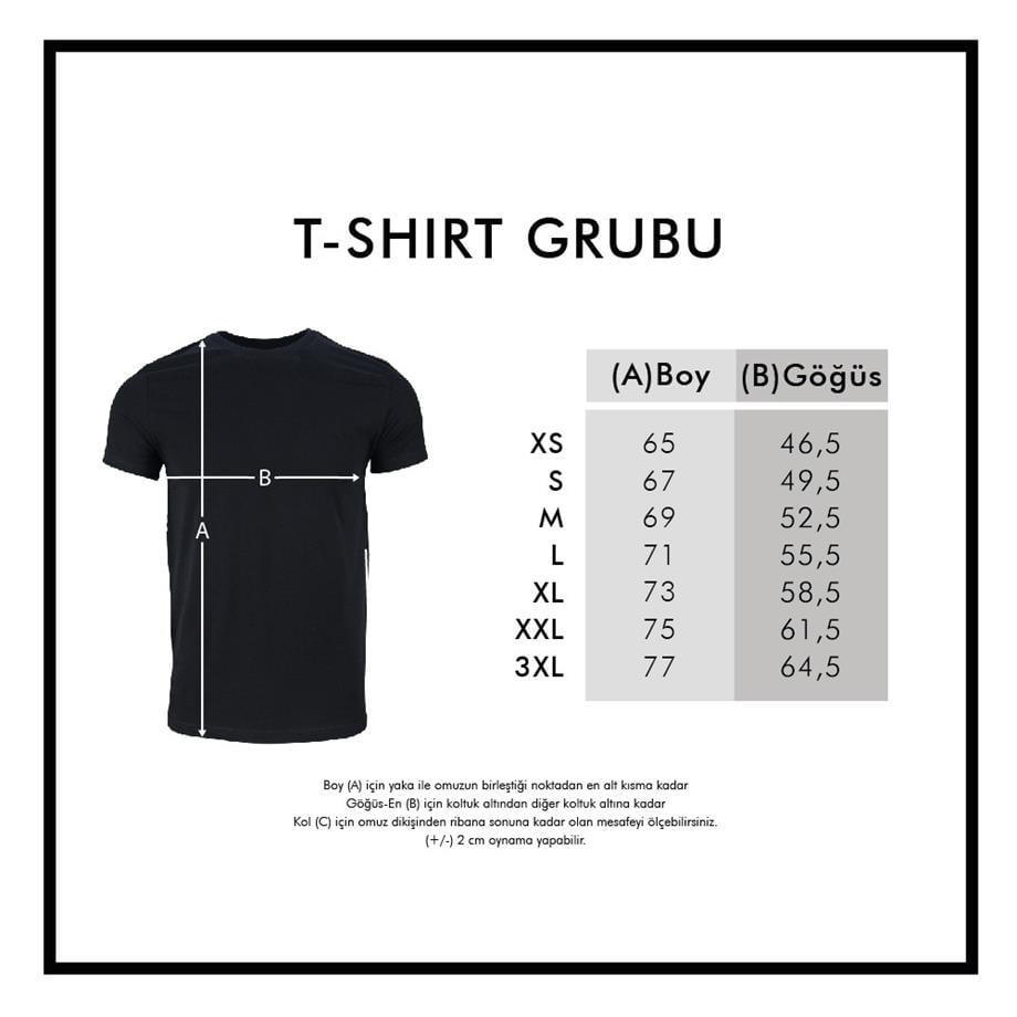 İç Bükey Bisiklet Yaka T-Shirt Mavi / Concave Crew Neck T-Shirt Blue