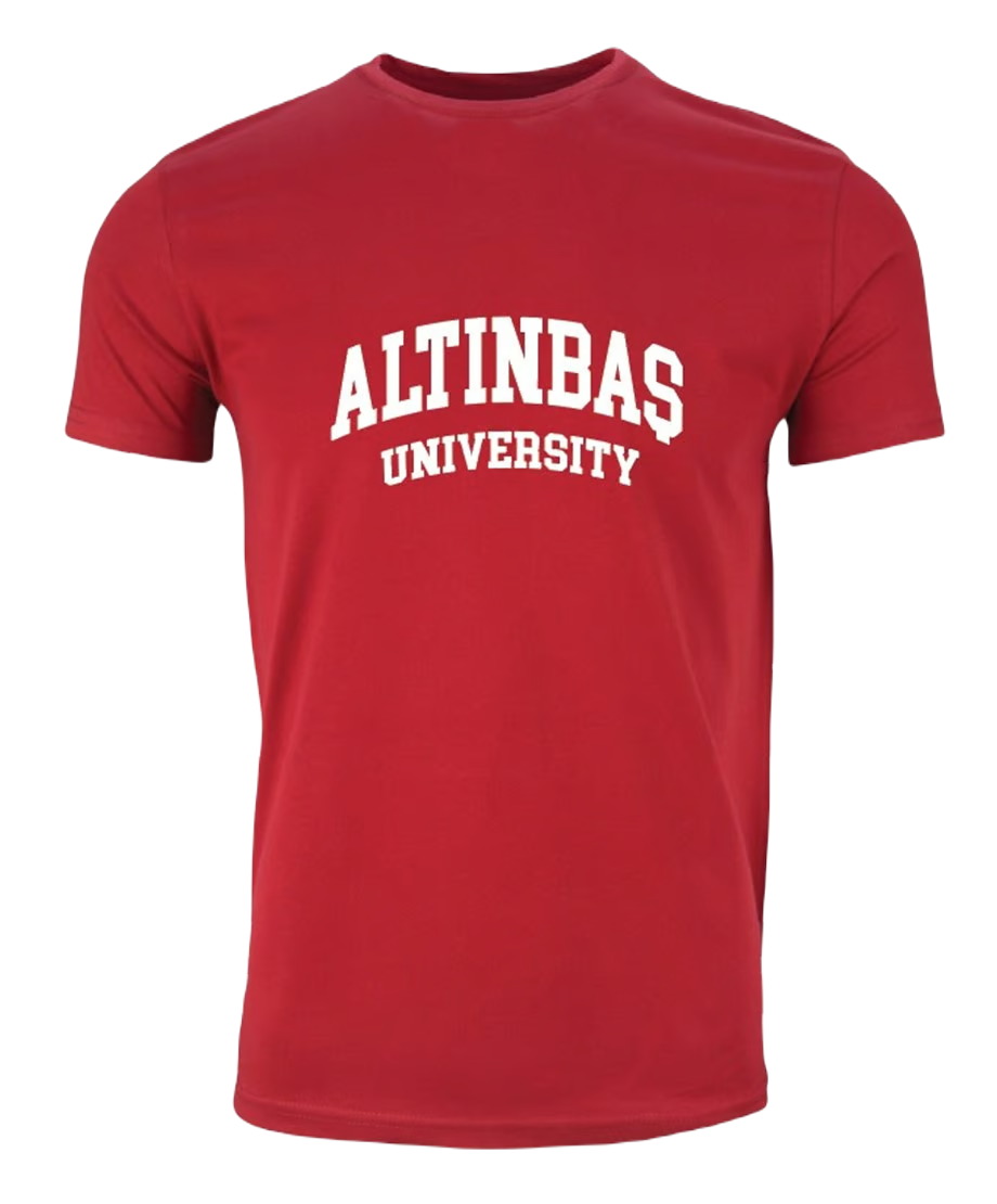 İç Bükey Bisiklet Yaka T-Shirt Kırmızı / Concave Crew Neck T-Shirt Red