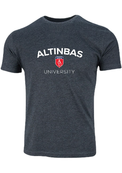 Altınbaş Logo Bisiklet Yaka T-Shirt Gri / Altınbaş Logo Crew Neck T-Shirt Grey