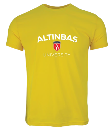 Altınbaş Logo Bisiklet Yaka T-Shirt Hardal / Altınbaş Logo Crew Neck T-Shirt Yellow