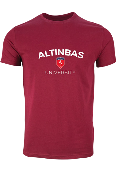 Altınbaş Logo Bisiklet Yaka T-Shirt Kırmızı / Altınbaş Logo Crew Neck T-Shirt Red