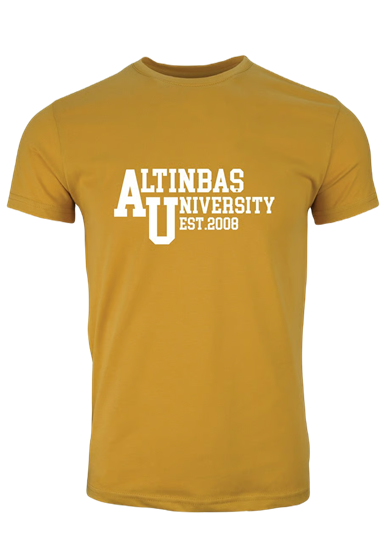 Düz Est Bisiklet Yaka T-Shirt Hardal / Plain Est Crew Neck T-Shirt Mustard