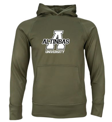 Fleece Hoodie Haki Yeşil / Fleece Hoodie Khaki Green