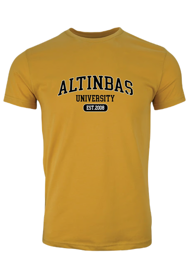 İç Bükey Est-2008 Bisiklet Yaka T-Shirt Hardal / Concave Est-2008 Crew Neck T-Shirt Yellow