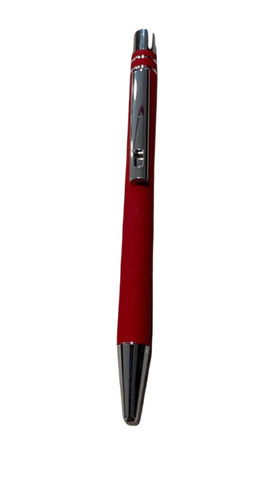 Kırmızı Metal Ruber Kalem / Red Metal Ruber Pen
