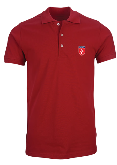 Klasik Polo T-Shirt Bordo / Classic Polo T-Shirt Claret Red
