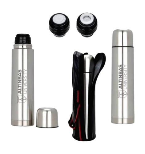 Küçük Chrome Termos Kılıflı / Small Chrome Thermos CoveredKüçük Chrome Termos Kılıflı / Small Chrome Thermos Covered