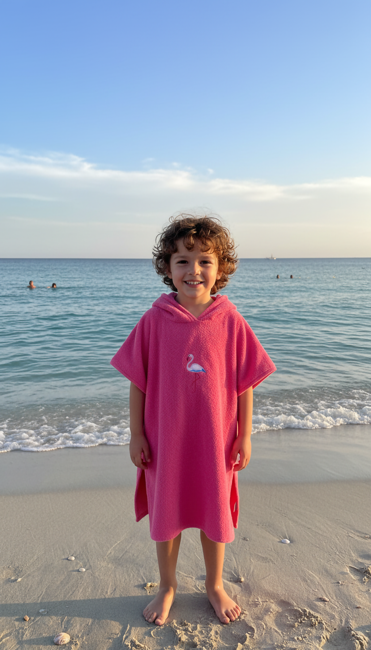 Nakış Detaylı Çocuk Panço Havlu 