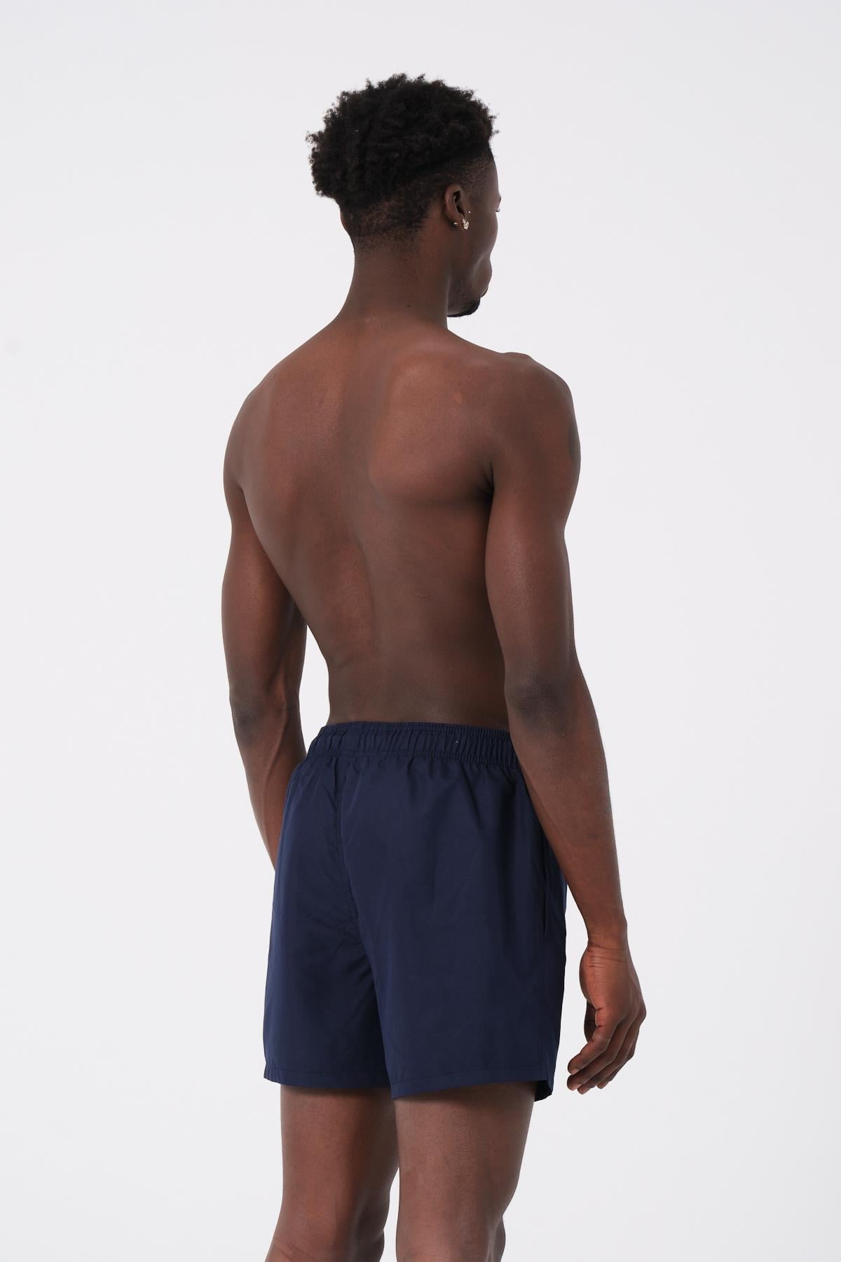 DAAG Lacivert Düz Renk Standart Boy Erkek Deniz ve Havuz Şortu 