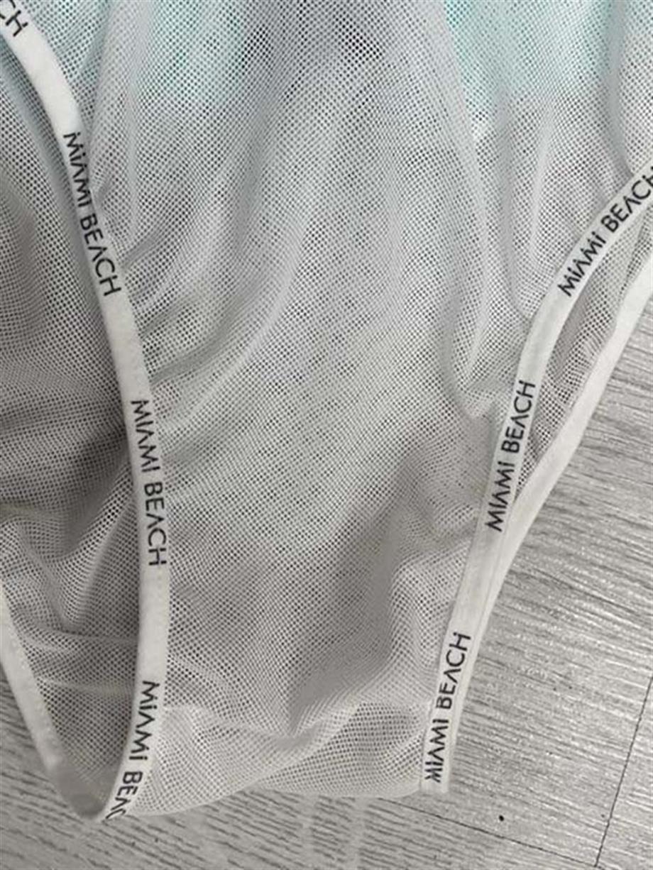 İncir Desenli Yeşil Standart Boy Erkek Mayo Deniz Şortu 