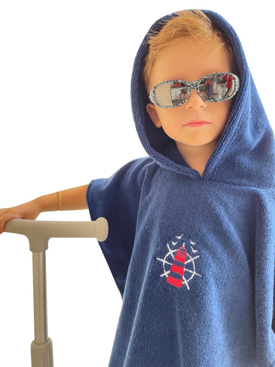 Nakış Detaylı Çocuk Panço Havlu 