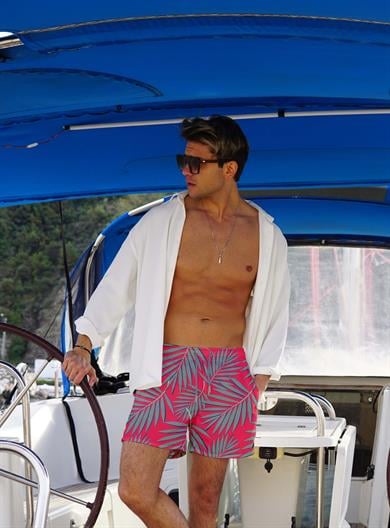 Baskılı Erkek Deniz Şortu