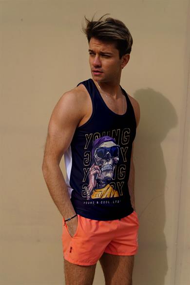 Dijital Baskılı Erkek Atlet 