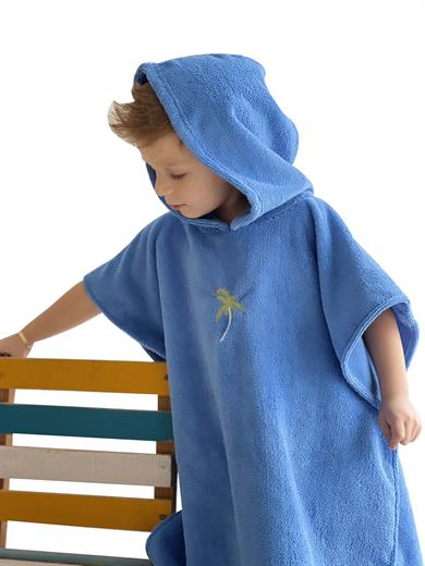 Nakış Detaylı Çocuk Panço Havlu 