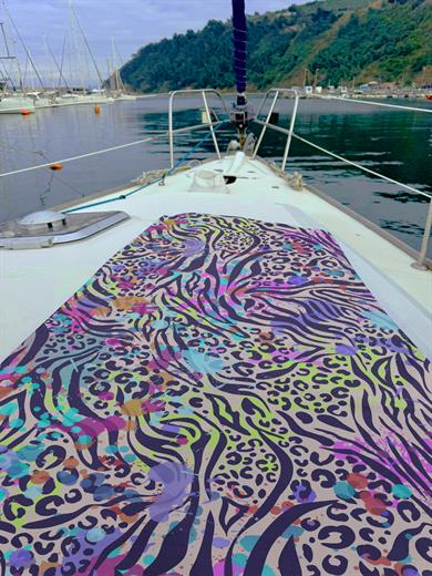 Rekli Zebra Desenli Unisex Plaj Havlusu 70x150