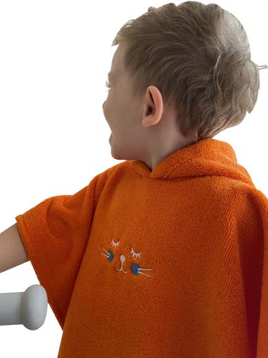 Nakış Detaylı Çocuk Panço Havlu 