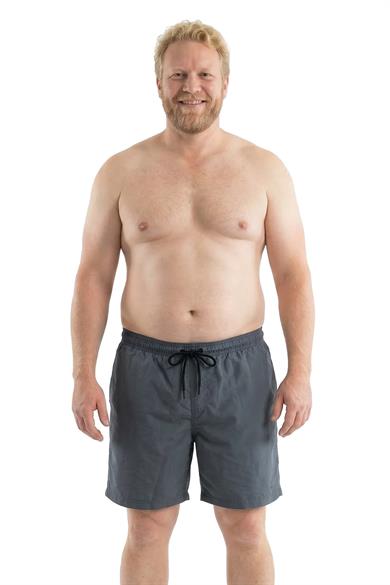 Füme Büyük Beden Standart Boy Erkek Mayo Deniz Şortu 