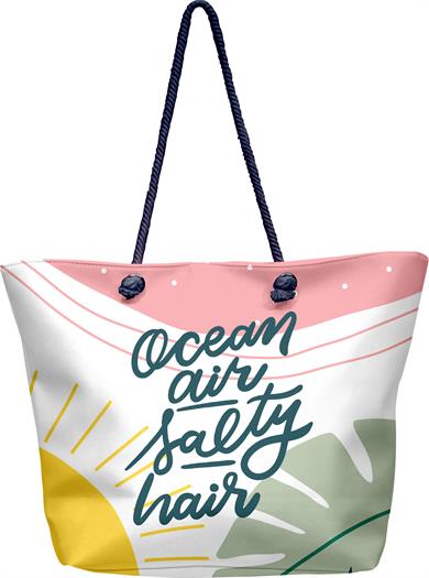 Renkli Kalın Malzemeli,Geniş Hacimli Kadın Plaj Çantası