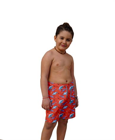 Dijital Baskılı Çocuk Deniz Şortu