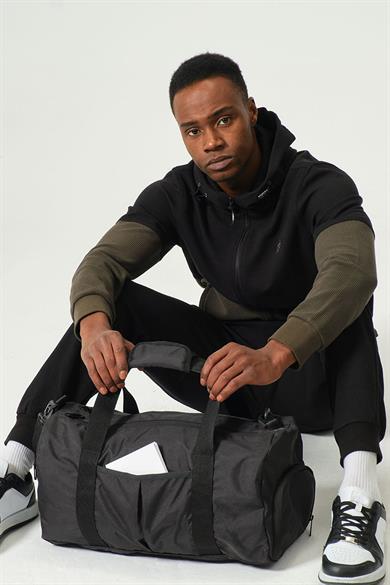 Siyah Su Tutmaz  Unisex Spor ve Seyahat Çantası