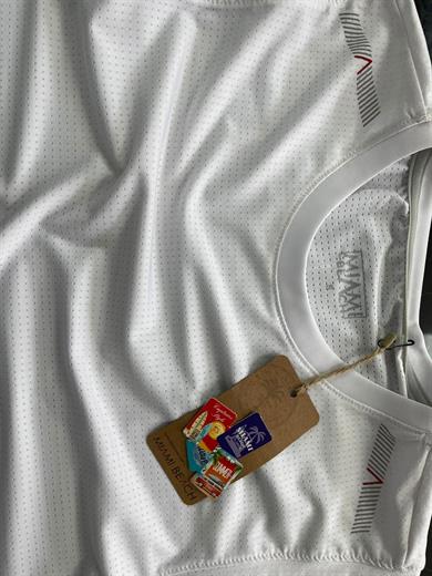 Beyaz Sıfır Kol Erkek T shirt