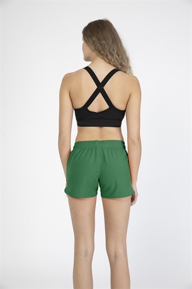 Yeşil Mini Boy Kadın Mayo Deniz Şortu