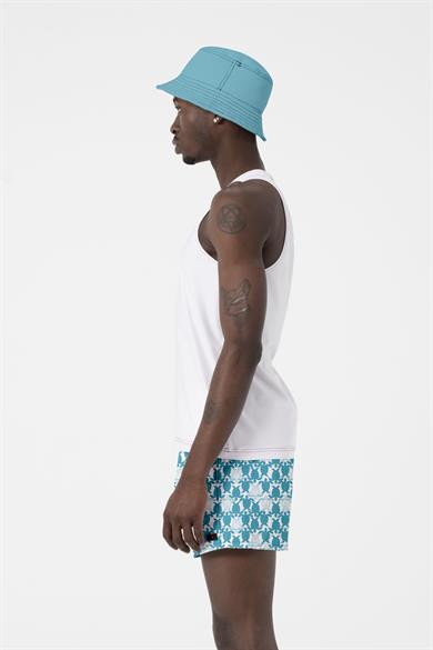 Kaplumbağa Desenli Standart Boy Erkek Deniz ve Havuz Şortu