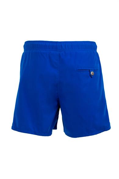 Blue Voyage Miami Beach Nakışlı Saks Mavi  Standart Boy Erkek Mayo Deniz ve Havuz Şortu 