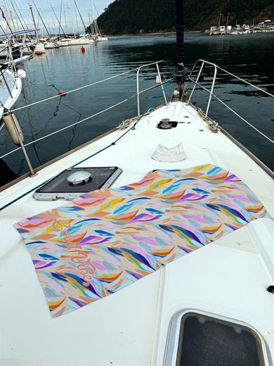 Renkli Desenli Unisex Plaj Havlusu 70x150