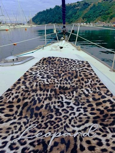 Leopar Desenli Şık Unisex Plaj Havlusu 70x150