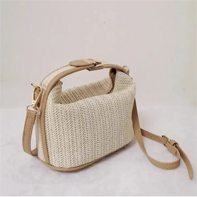 Kadın Hasır El ve Omuz Çantası