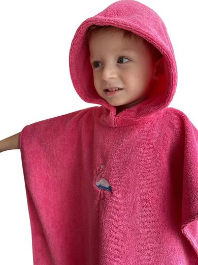 Nakış Detaylı Çocuk Panço Havlu 