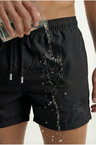Siyah Mini Boy Erkek Mayo Deniz Şortu