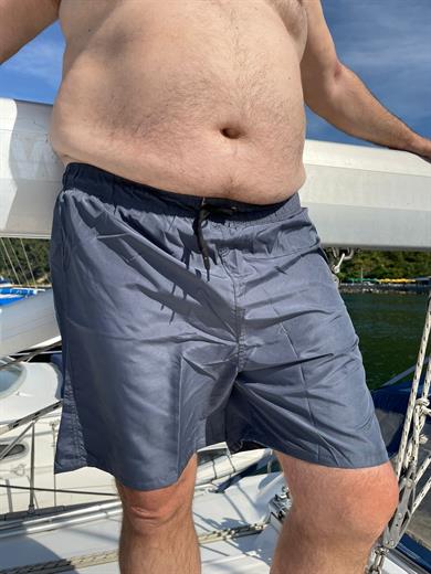 Füme Büyük Beden Standart Boy Erkek Mayo Deniz Şortu 