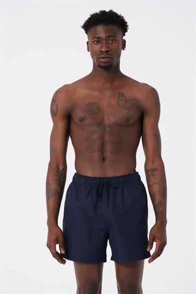 DAAG Lacivert Düz Renk Standart Boy Erkek Deniz ve Havuz Şortu 