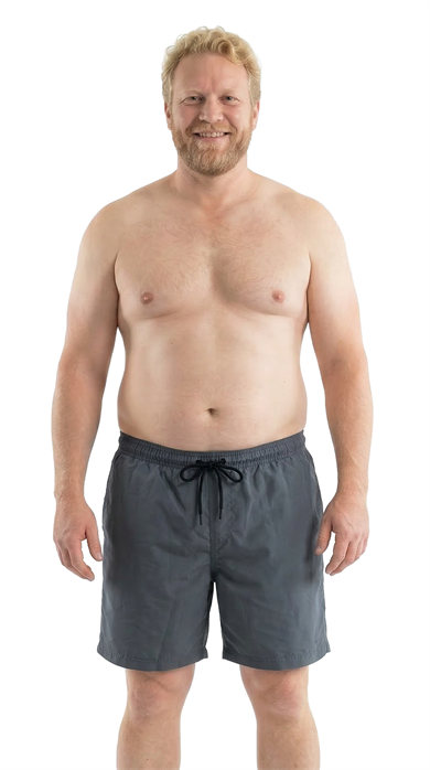 Füme Büyük Beden Standart Boy Erkek Mayo Deniz Şortu 