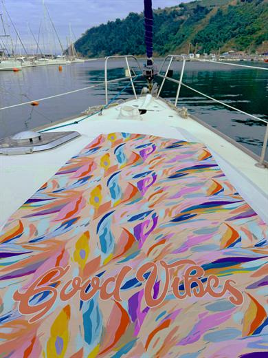 Renkli Desenli Unisex Plaj Havlusu 70x150