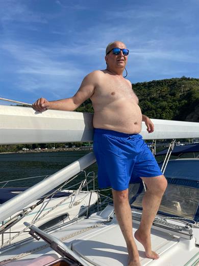 Saks Mavi Büyük Beden Standart Boy Erkek Mayo Deniz Şortu 