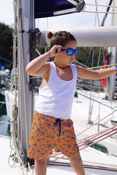 Dijital Baskılı Çocuk Deniz Şortu