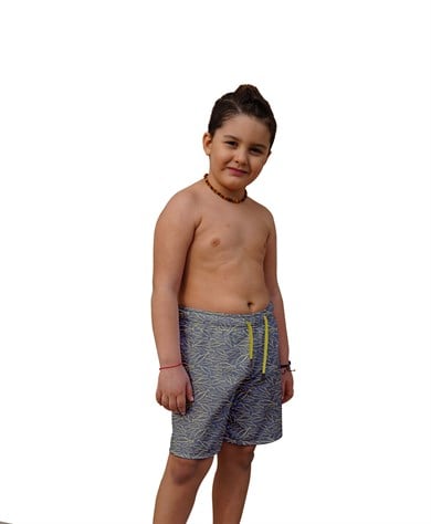 Dijital Baskılı Çocuk Deniz Şortu