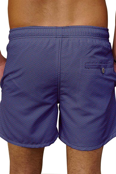 Renkli Desenli Büyük Beden Standart Boy Erkek Mayo Deniz Şortu 