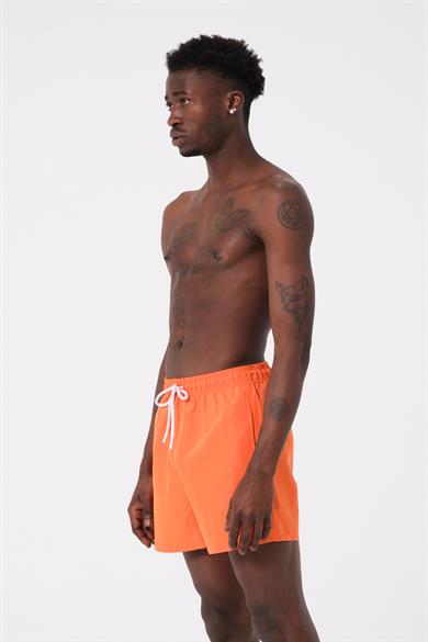 DAAG Oranj Düz Renk Standart Boy Erkek Deniz ve Havuz Şortu 