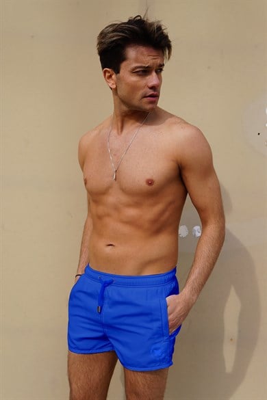 Saks Mavi  Mini Boy Erkek Mayo Deniz Şortu