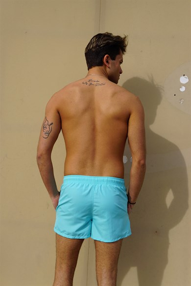 Mint Yeşili Mini Boy Erkek Mayo Deniz Şortu