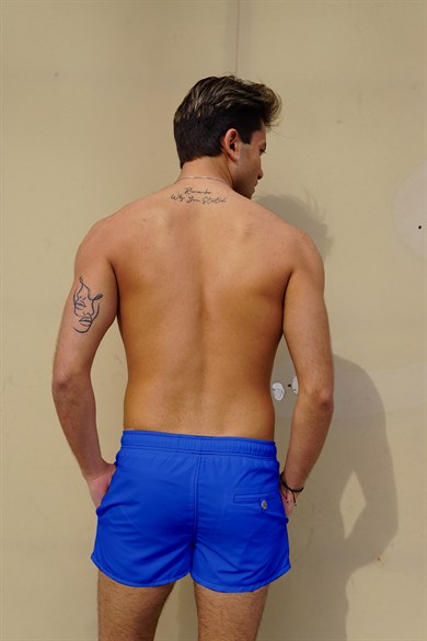 Saks Mavi  Mini Boy Erkek Mayo Deniz Şortu